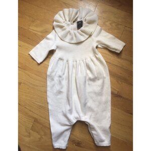 Something Navy Romper Sweater Coverall 9M